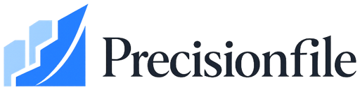 Logo for Precisionfile - Professional Financial Services