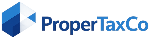 Logo for Proper Tax Co - Professional Financial Services