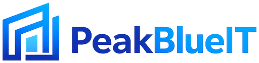 Logo for Peak Blue IT - Technology